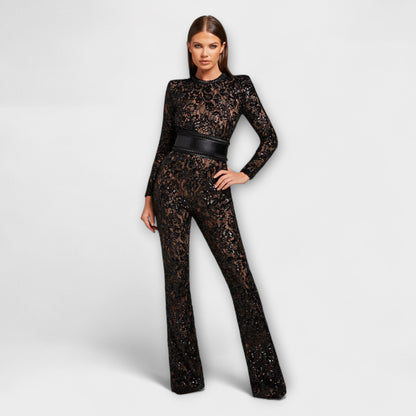 Theresia - Lace Jumpsuit with Corset